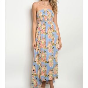 Light blue flowery dress